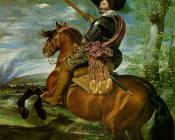 The Count-Duke of Olivares on Horseback - 迭戈·罗德里格斯·德·席尔瓦·委拉斯贵支